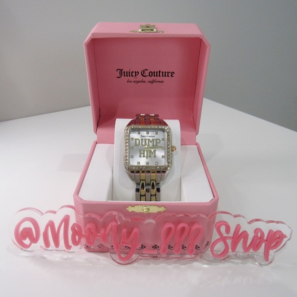 SOLD Juicy Couture Dump Him Gold and Silver Women's Watch - Picture 2 of 5